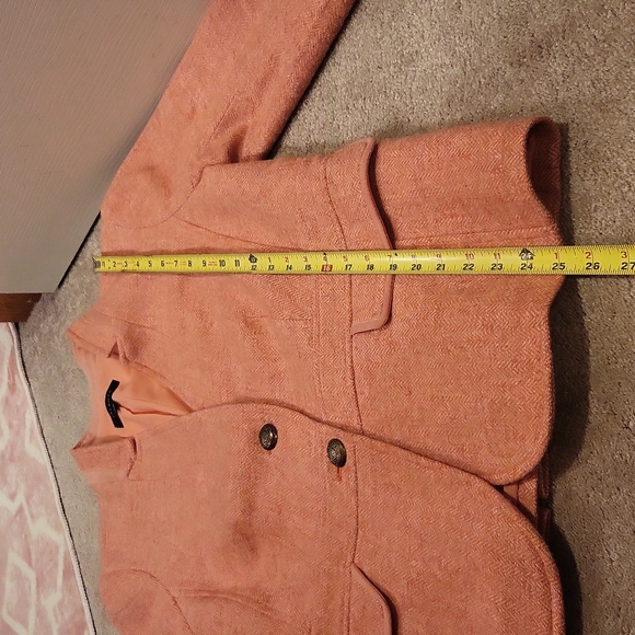 Talbots Peach Wool Blazer - Picture 3 of 6